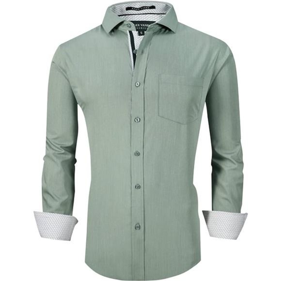 Shirts Mens Dress Shirts Wrinkle Free Regular Fit Stretch Bamboo Button Down Shirt Poshmark
